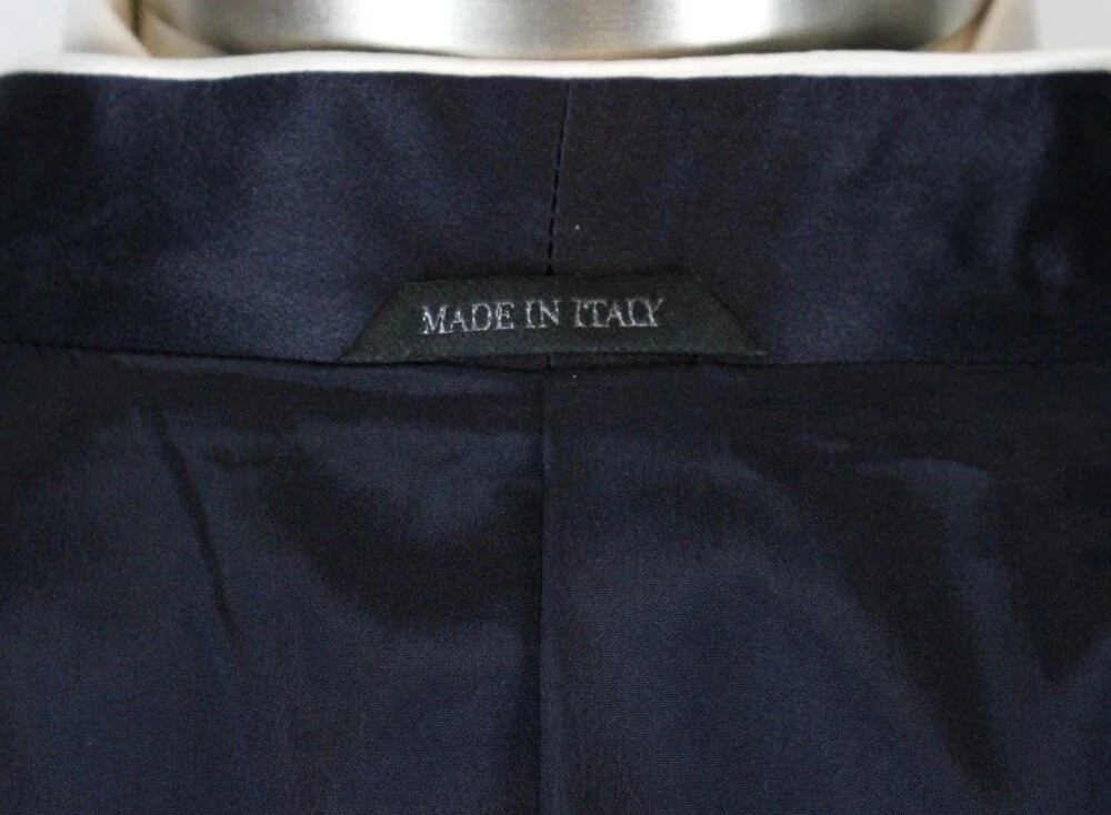 $2595 Giorgio Armani Blazer 42 R (52 EU) Wool Dark Navy One Button Tuxedo Italy